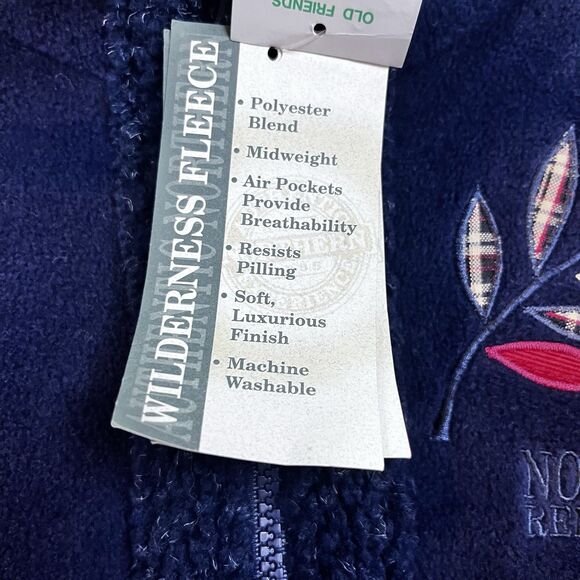 VTG NWT Northern Reflections Cabincore Sherpa Fleece Coat Size M Embroidered - Picture 7 of 15